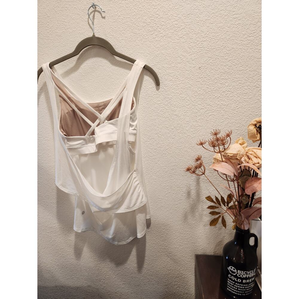 Lululemon Open Back 2 In 1 Sheer Size 4 Light Wei… - image 2